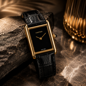 Cartier Noir Gold Tank